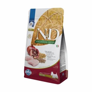 Сухой корм для собак мелких пород Farmina N&D Ancestral Grain с курицей и гранатом, 800 г Сухой корм для собак мелких пород Farmina N&D Ancestral Grain с курицей и гранатом, 800 г