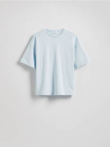 Reserved - LADIES` T-SHIRT - світло-блакитний - ZQ659-50X Reserved - LADIES` T-SHIRT - світло-блакитний - ZQ659-50X