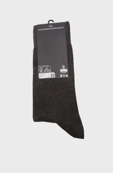 Мужские серые носки (2 пары) CHECK Серый 39-42 Tommy Hilfiger 100001495