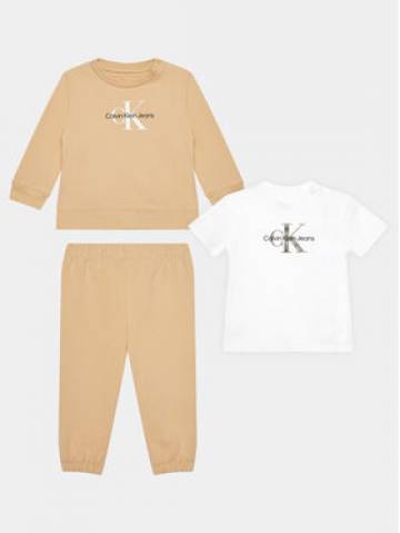 Calvin Klein Jeans Набір дитячий Monogram Starter IN0IN00011 Бежевий Regular Fit Calvin Klein Jeans Набір дитячий Monogram Starter IN0IN00011 Бежевий Regular Fit