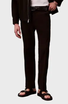 Мужские черные брюки SEERSUCKER Черный 32 Calvin Klein LV04LF609G