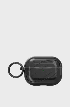 Черный чехол для наушников Glossy Airpods Case SS25 for Airpods Pro / Pro 2 Черный ONESIZE Diesel 60275