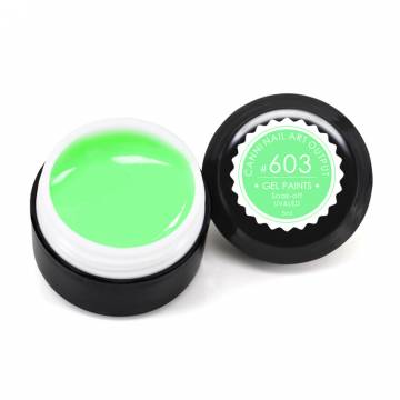 Гель-краска Canni Nail Art Output Gel Paints Soak-off UV&LED 603 зеленая мята, 5 мл Гель-краска Canni Nail Art Output Gel Paints Soak-off UV&LED 603 зеленая мята, 5 мл