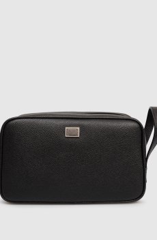Черный кожаный несесер Sicily