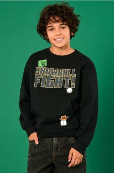 Світшот Minecraft - чорний