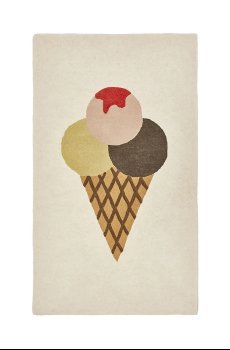 Шерстяной ковёр OYOY Yummy 140 x 80 cm