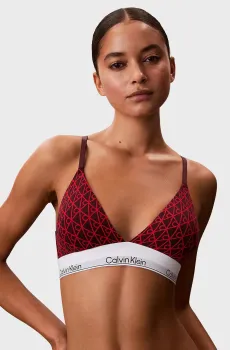Женский бюстгальтер с узором LIGHTLY Разноцветный S Calvin Klein LV00QF8498