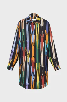 Женское платье с узором Разноцветный 40 Moschino A0453.8251;1555