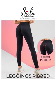 Леггинсы женские Siela Leggings Ribbed черные размер L/XL