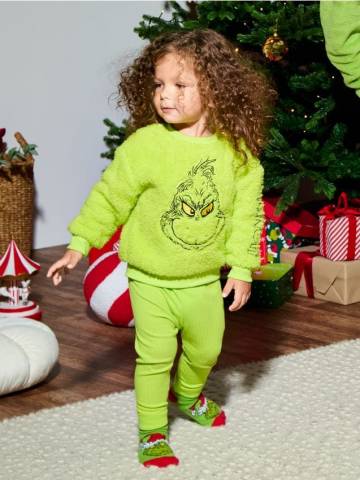 Трикотажний комплект Grinch - свіжий зелений Трикотажний комплект Grinch - свіжий зелений