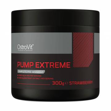 Предтренировочный комплекс OstroVit Pump Extreme Клубника, в порошке, 300 г