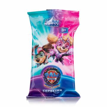 Детские влажные салфетки Honey Bunny Paw Patrol Щенячий патруль, с ароматом персика, 15 шт Детские влажные салфетки Honey Bunny Paw Patrol Щенячий патруль, с ароматом персика, 15 шт