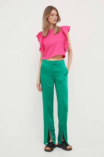 Хлопковая футболка United Colors of Benetton цвет розовый Хлопковая футболка United Colors of Benetton цвет розовый