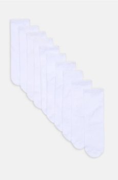Однотонні шкарпетки з бавовною 10 pack - білий