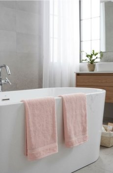 Рушники бавовняні 2 шт - пастельний рожевий