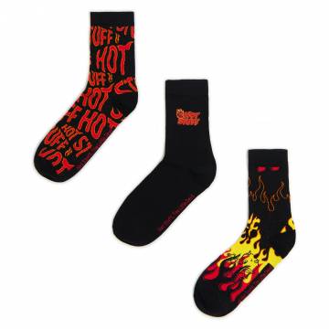 Cropp - 3 пачка шкарпеток Hot Stuff - чорний Cropp - 3 пачка шкарпеток Hot Stuff - чорний