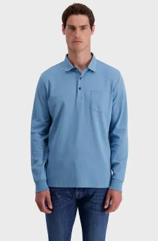 Мужское голубое поло Голубой L Pierre Cardin PC.-C5 31064.3100
