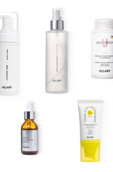 Сонцезахисний крем для обличчя SPF 50 + Набір для догляду за шкірою обличчя жирного типу