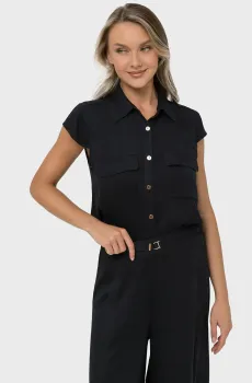 Женская черная блуза Черный S MARC&ANDRE BR25-06-LB