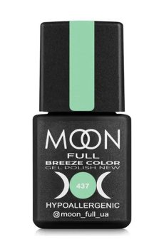 Уценка! Гель-лак для ногтей Moon Full Breeze Color Gel Рolish 437 Светло-зеленый, 8 мл