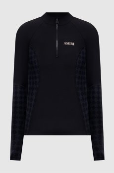 Черный джемпер с принтом