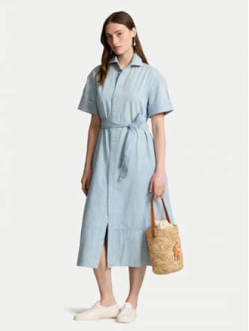 Polo Ralph Lauren Сукня-сорочка 211935155001 Блакитний Regular Fit Polo Ralph Lauren Сукня-сорочка 211935155001 Блакитний Regular Fit