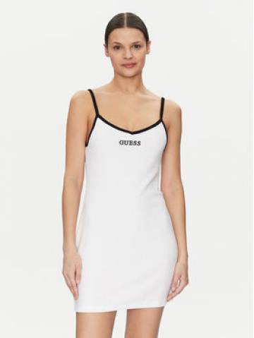 Guess Повсякденна сукня E5GK15 KCQV1 Білий Bodycon Fit Guess Повсякденна сукня E5GK15 KCQV1 Білий Bodycon Fit