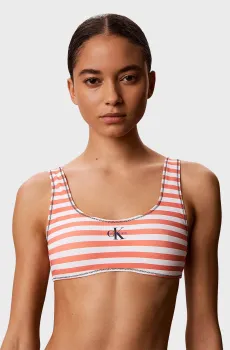 Женский лиф от купальника в полоску Разноцветный L Calvin Klein LV00Q61100