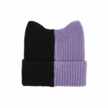 Cropp - Капелюх-біні з вушками - фіолетовий