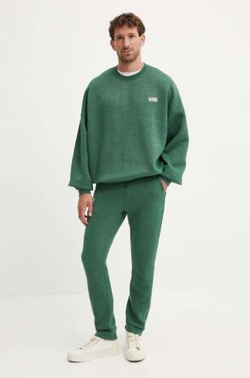 Спортивные штаны American Vintage цвет зелёный однотонные MDOV05BH24 Спортивные штаны American Vintage цвет зелёный однотонные MDOV05BH24