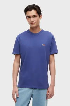 Мужская фиолетовая футболка REG BADGE TEE EXT Фиолетовый XL Tommy Jeans DM0DM20322