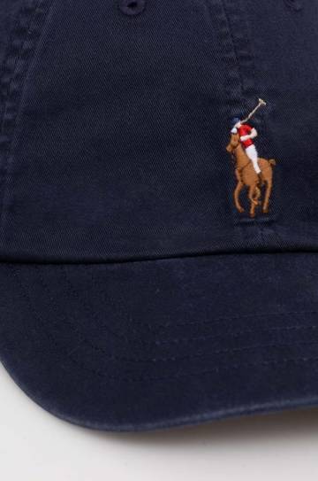 Кепка Polo Ralph Lauren цвет синий однотонная Кепка Polo Ralph Lauren цвет синий однотонная