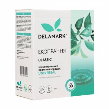 Стиральный порошок Delamark Royal Powder Universal 30 стирок, 1 кг Стиральный порошок Delamark Royal Powder Universal 30 стирок, 1 кг