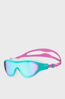 Детские бирюзовые очки для плавания THE ONE MASK JR MR Бирюзовый ONESIZE Arena 009274-100