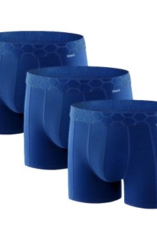 Трусы-боксеры мужские Uniconf UBB116, Dark Blue, размер XL, 3 шт
