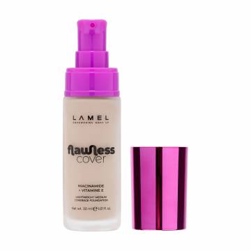 Тональная основа для лица LAMEL Make Up Flawless Cover Lightweight Medium Coverage Foundation 03, 30 мл Тональная основа для лица LAMEL Make Up Flawless Cover Lightweight Medium Coverage Foundation 03, 30 мл