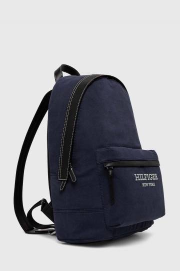 Рюкзак Tommy Hilfiger мужской цвет синий большой с аппликацией Рюкзак Tommy Hilfiger мужской цвет синий большой с аппликацией