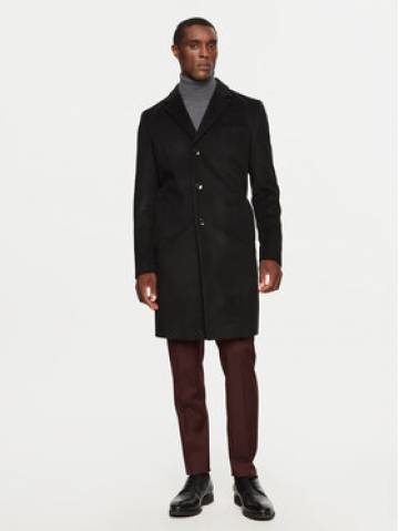 Boss Вовняне пальто H-Hyde 50525739 Чорний Slim Fit Boss Вовняне пальто H-Hyde 50525739 Чорний Slim Fit