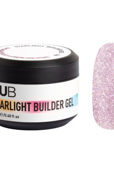 Моделирующий гель для ногтей NUB Starlight Builder Gel со светоотражающим эффектом, 06, 12 мл