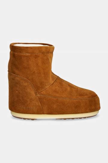 Замшевые сапоги Moon Boot Icon Low Nolace Suede цвет коричневый 80D1409400-M008