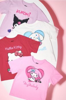 Набір бавовняних футболок 4 шт. Hello Kitty and Friends - різнобарвний