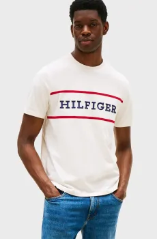 Мужская белая футболка AMERICANA Белый M Tommy Hilfiger MW0MW39845