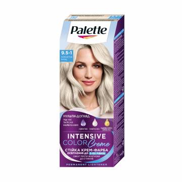 Стойкая крем-краска для волос Palette Интенсивный цвет, 9.5-1 Пепельный блондин, 110 мл Стойкая крем-краска для волос Palette Интенсивный цвет, 9.5-1 Пепельный блондин, 110 мл