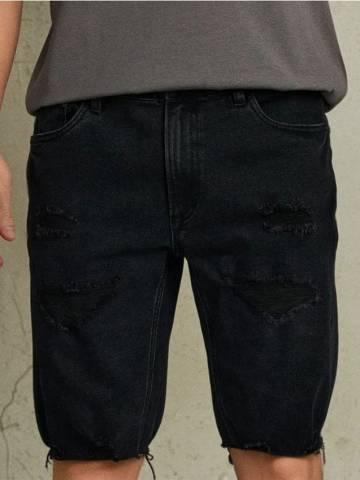 Джинсові шорти - чорний