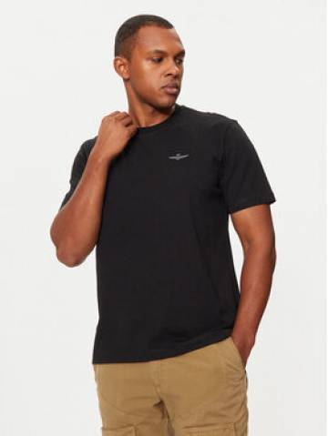 Aeronautica Militare Футболка 242TS2065J592 Чорний Regular Fit Aeronautica Militare Футболка 242TS2065J592 Чорний Regular Fit