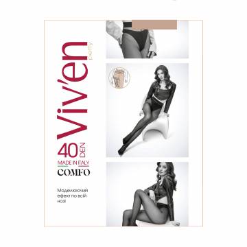 Колготки женские Viven petty Comfo, 40 DEN, натуральный, размер 3 Колготки женские Viven petty Comfo, 40 DEN, натуральный, размер 3