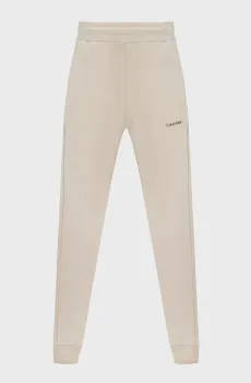 Мужские бежевые спортивные брюки MICRO LOGO REPREVE Бежевый M Calvin Klein K10K109940