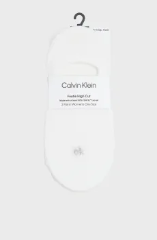 Женские белые следы (2 пары) FOOTIE HC STRUCTUR Белый ONESIZE Calvin Klein 701238125