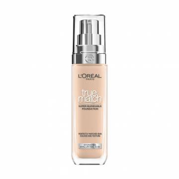 Легкий тональный крем для лица LOreal Paris True Match Super Blendable Foundation, SPF 16, с гиалуроновой кислотой 3D3W, 30 мл Легкий тональный крем для лица LOreal Paris True Match Super Blendable Foundation, SPF 16, с гиалуроновой кислотой 3D3W, 30 мл