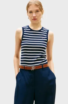 Женская майка в полоску SLIM CODY Разноцветный XL Tommy Hilfiger WW0WW47806